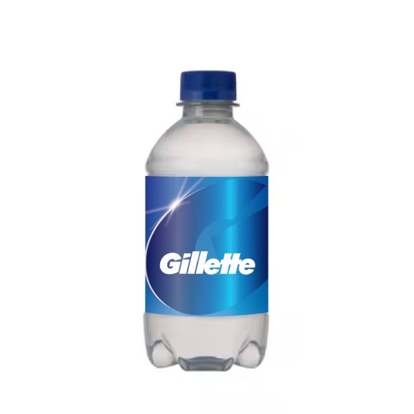 330ml waterflesje met donkerblauwe dop bedrukken