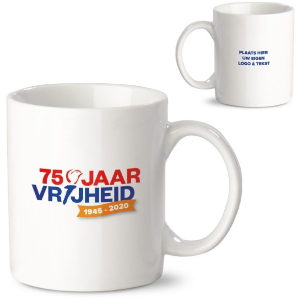 Vrijheid mok bedrukken