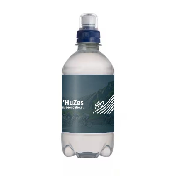 waterflesje met blauwe sportdop