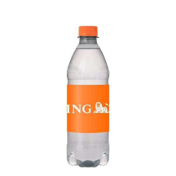 waterflesje 500ml met oranje dop