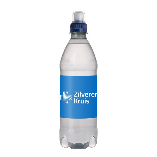 500ml waterflesje met blauwe sportdop