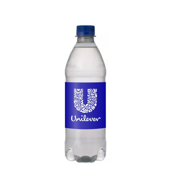waterflesje 500ml met blauwe dop