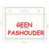 Geen Badgehouder