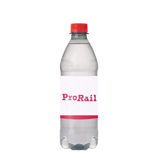 waterflesje 500ml met rode dop