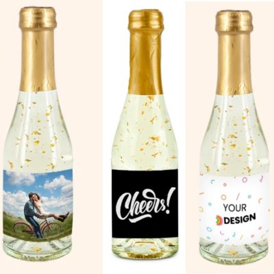 Prosecco met Bladgoud bedrukken 200ML