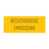 Rechthoekige embossing
