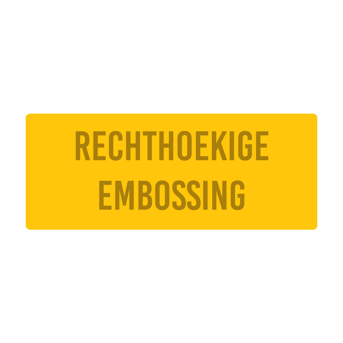 Rechthoekige embossing