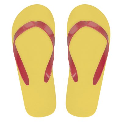 Gele Strand Slippers Bedrukken