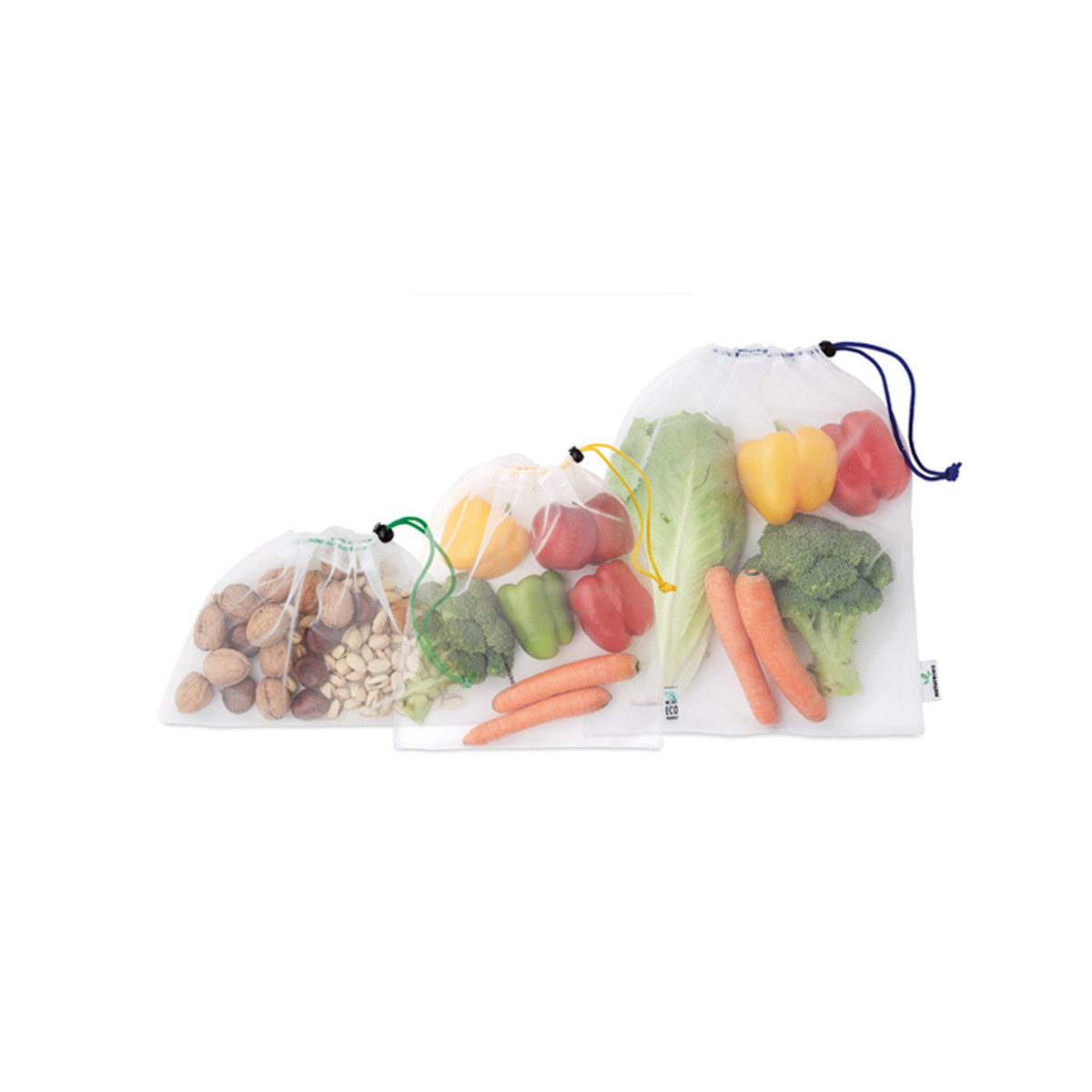Mesh Polyester Voedseltas 40x30cm - Afbeelding 2