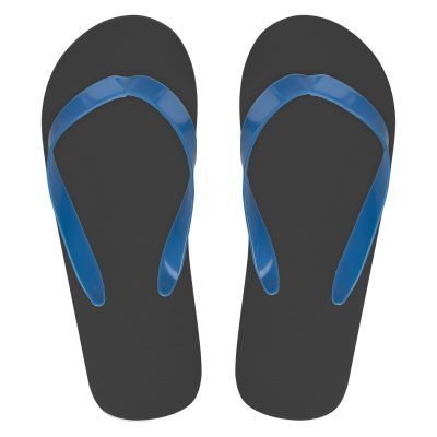 Zwarte Strand Slippers Bedrukken