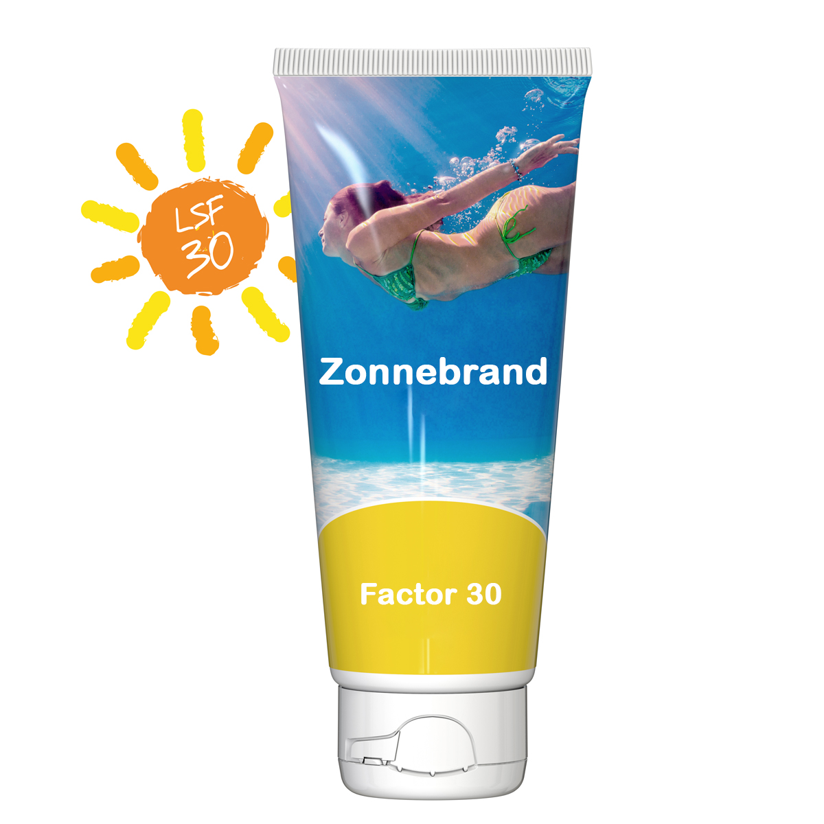 100ml Zonnebrandcrème Tube - Afbeelding 2