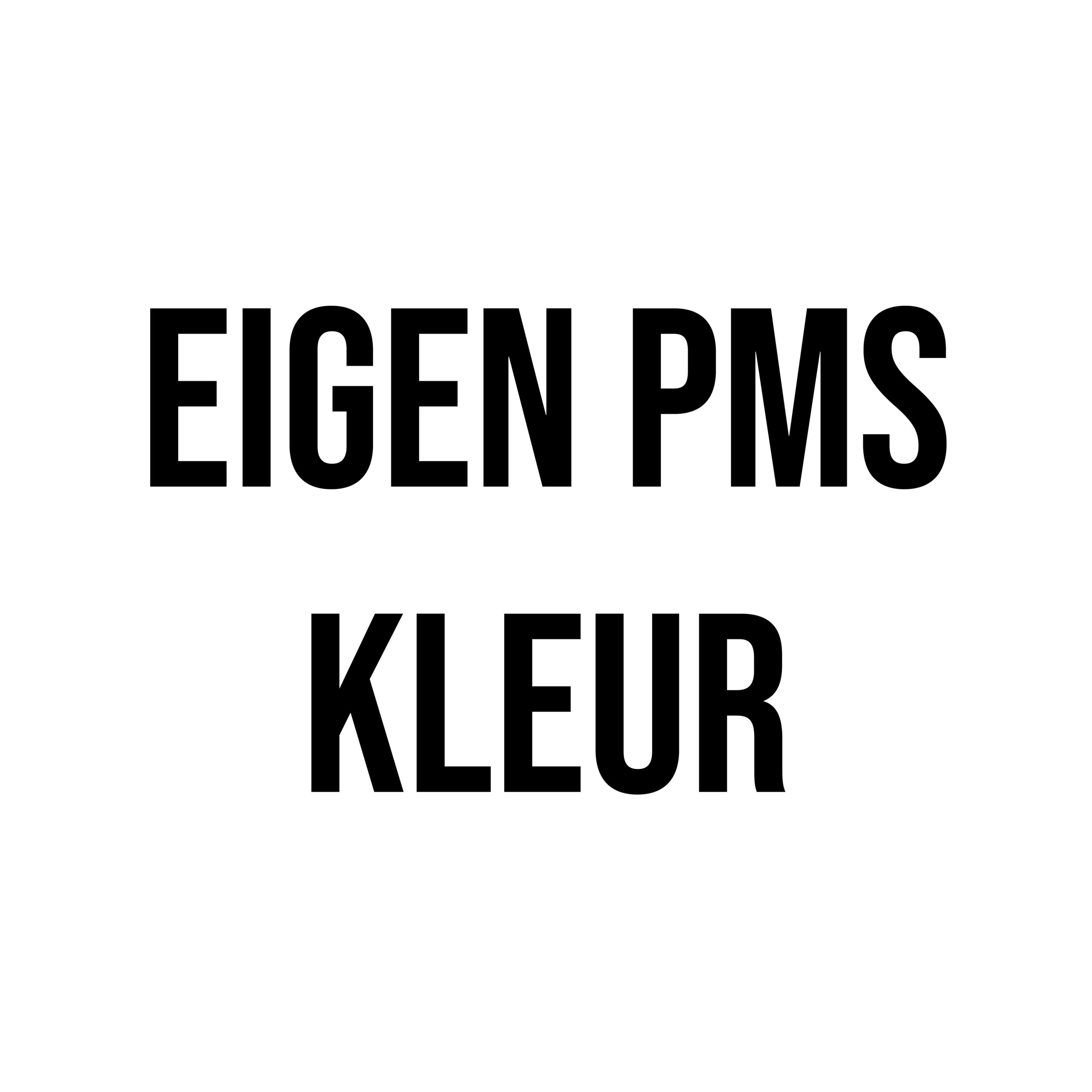 Eigen PMS kleur