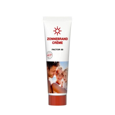 Zonnebrandcrème Tube met Gekleurde Dop