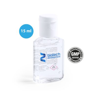 Hygiëne handgel 15 ml bedrukken met eigen opdruk