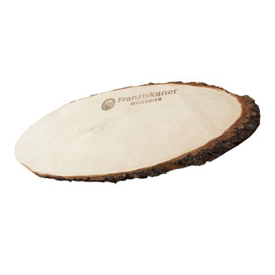 Ovale Snijplank met Boomschors bedrukken
