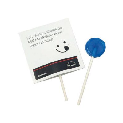 Lolly met Papieren Kaart Verpakking Bedrukken