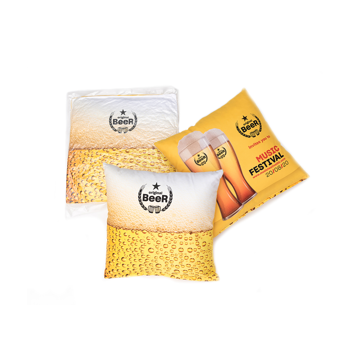 Promotioneel kussen bedrukken 50×50 cm