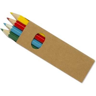 4 Kleurpotloden in Doosje Bedrukken