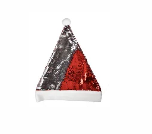 Kerstmuts met Pailletten Bedrukken