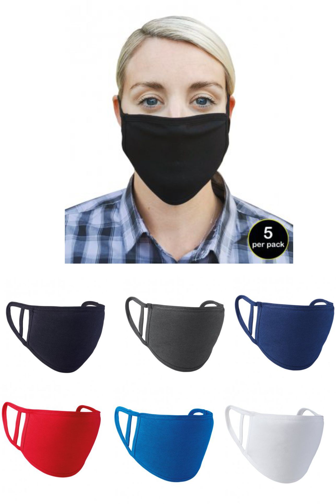Wasbaar maskers onbedrukt