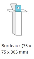 Bordeaux (75 x 75 x 305 mm)
