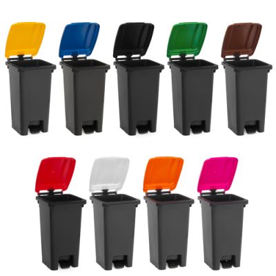 Zwarte Container 80L Bedrukken
