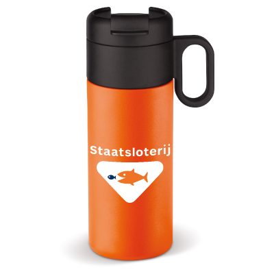 Dubbelwandige Thermobeker met Oor en Dop 400ml Kleur