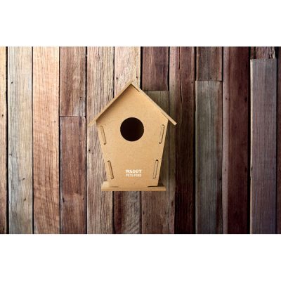 Vogelhuisje bouwpakket bedrukken