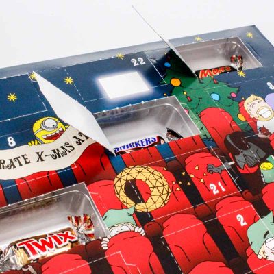 Adventskalender brievenbus maat laten bedrukken