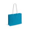 licht Blauwe jute tas bedrukken -licht blauwe jute tas met opdruk