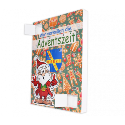 Adventkalender bedrukken om zelf te vullen met 24 vakjes