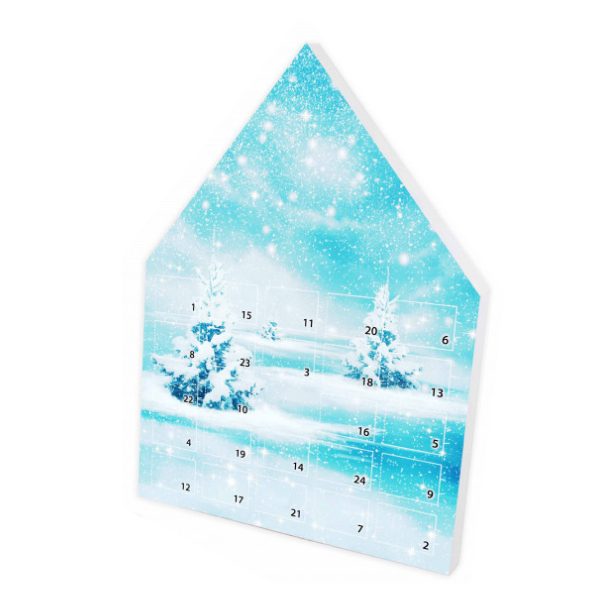 Adventskalender in huisvorm bedrukken