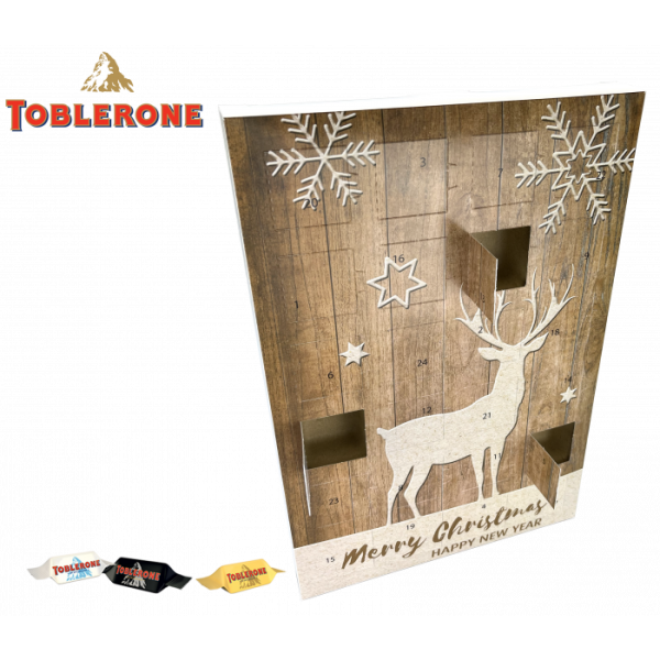 Toblerone adventskalender bedrukken