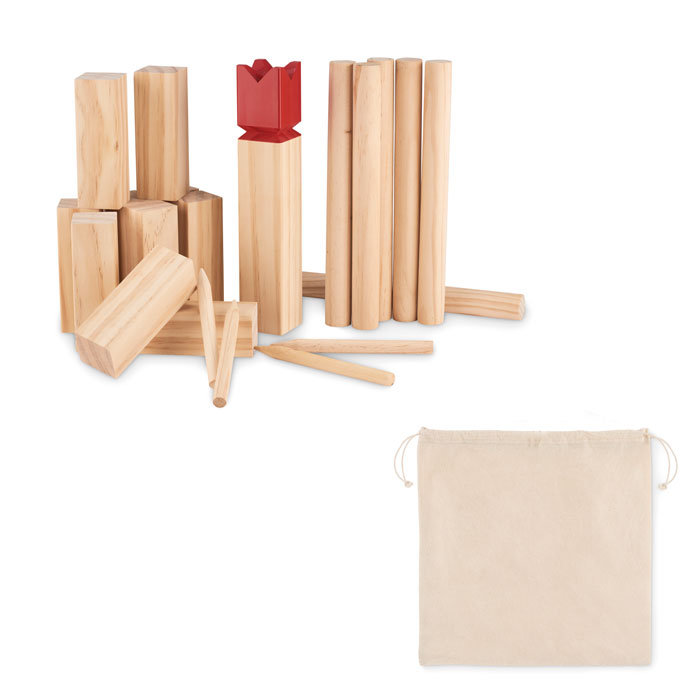 Houten Kubb spel bedrukken - Afbeelding 4