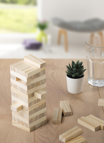 Houten jenga spel budget bedrukken - Afbeelding 5