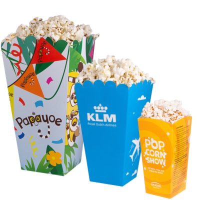 Popcorn bakjes bedrukken