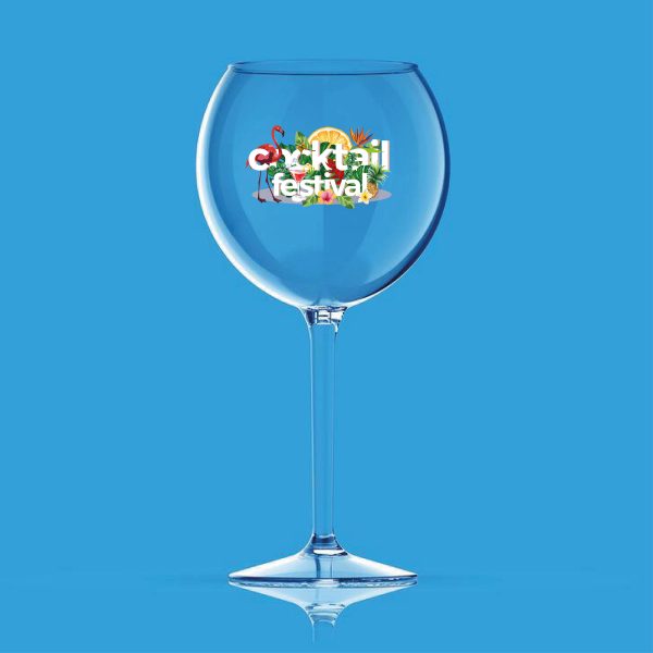 herbruikbaar cocktailglas bedrukken - herbruikbaar gin tonic glas bedrukken