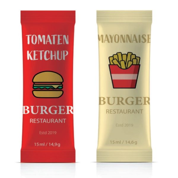 Tomatenketchup bedrukken Mayonnaise bedrukken