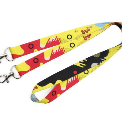 Sublimatie keycord met 2 haken bedrukken
