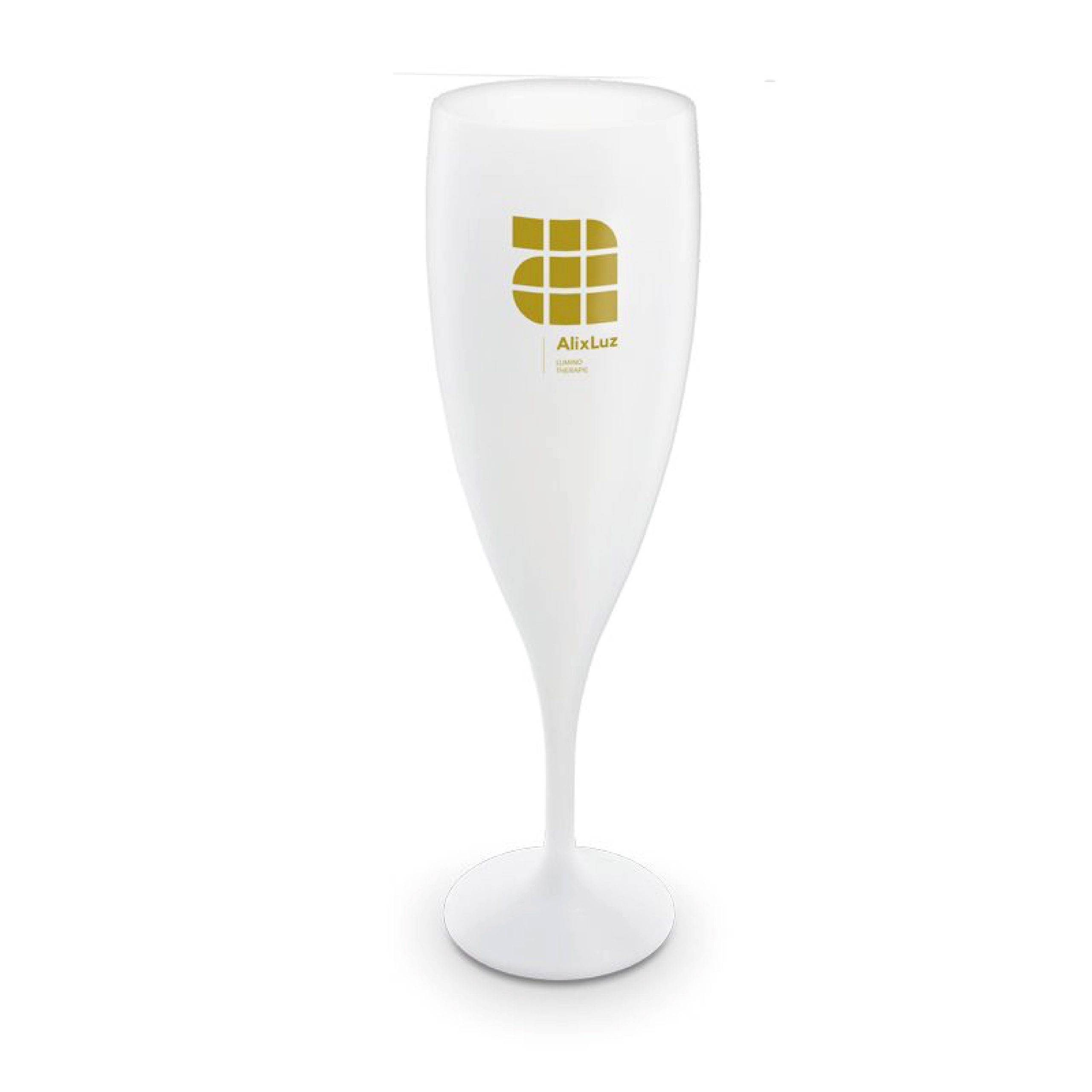 Herbruikbaar plastic champagneglas bedrukken 14cl - Afbeelding 3