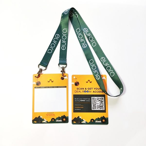 keycord met 2 haken bedrukken
