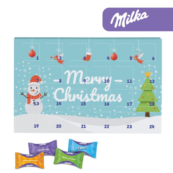 Milka adventskalender bedrukken