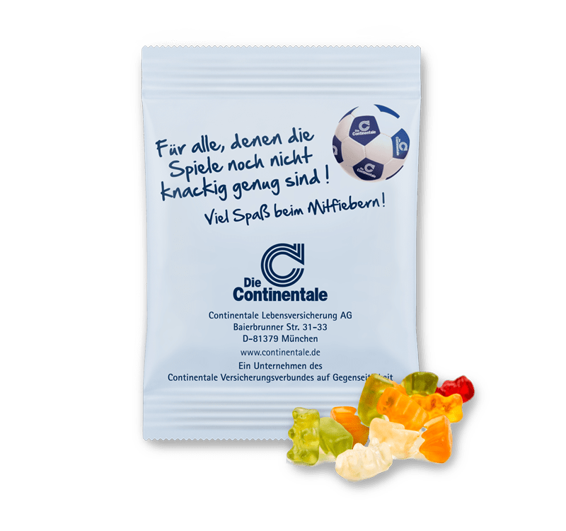 zakje gummie beertjes bedrukken
