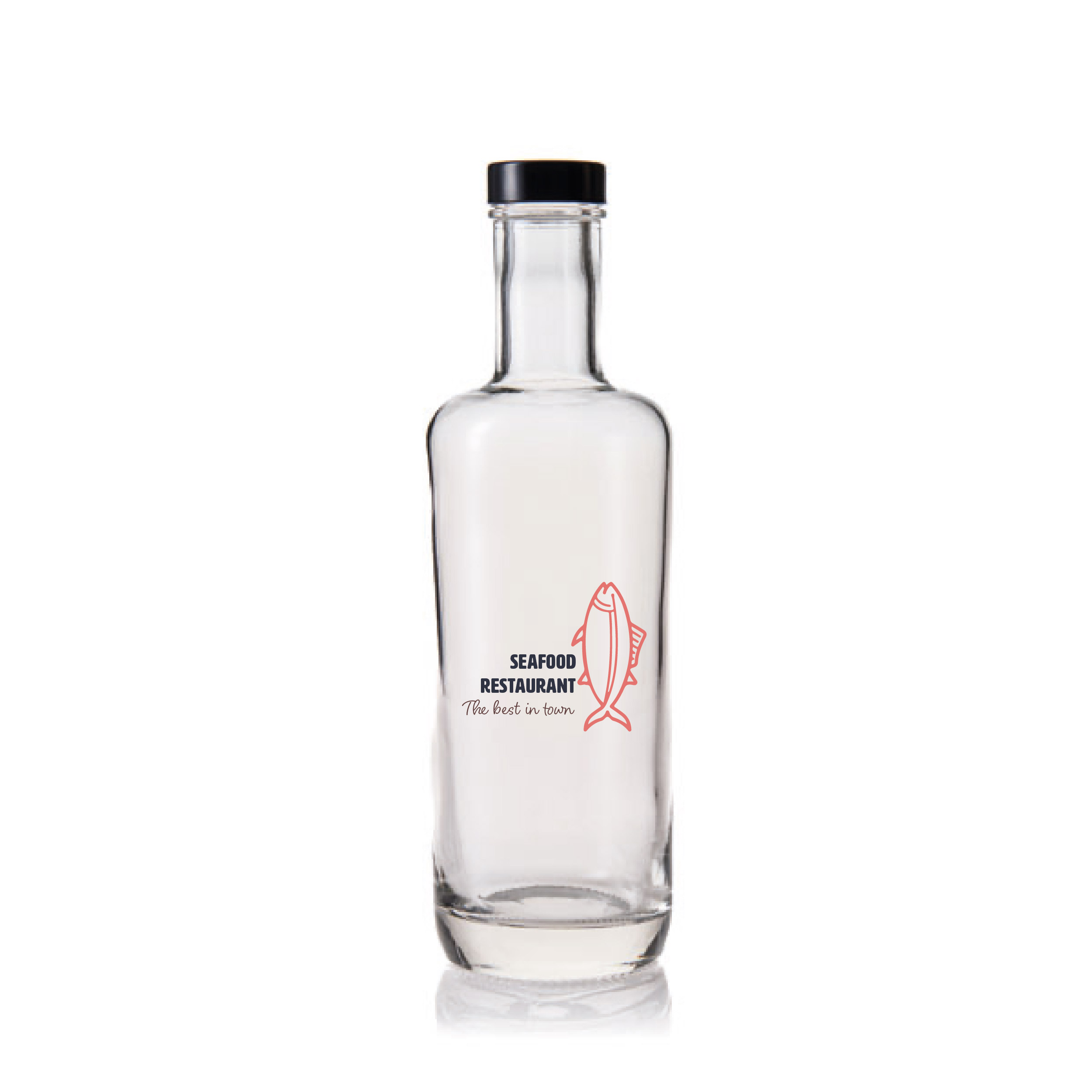 Glazen fles bedrukken 0,5L