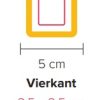 Vierkant label 5x5cm