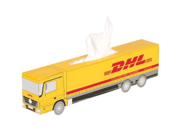Tissue box vrachtwagen