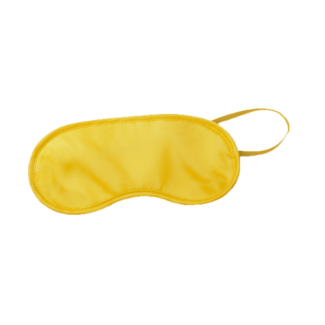 Geel slaapmasker bedrukken