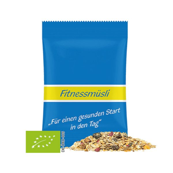 biologische muesli bedrukken aardbei