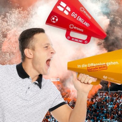 megafoon bedrukken