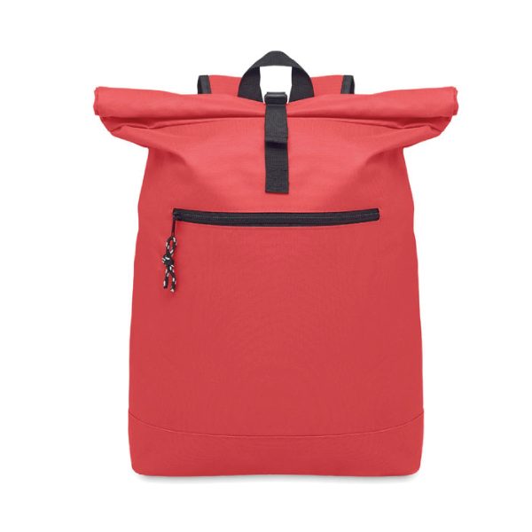 Rolltop rugzak bedrukken rood